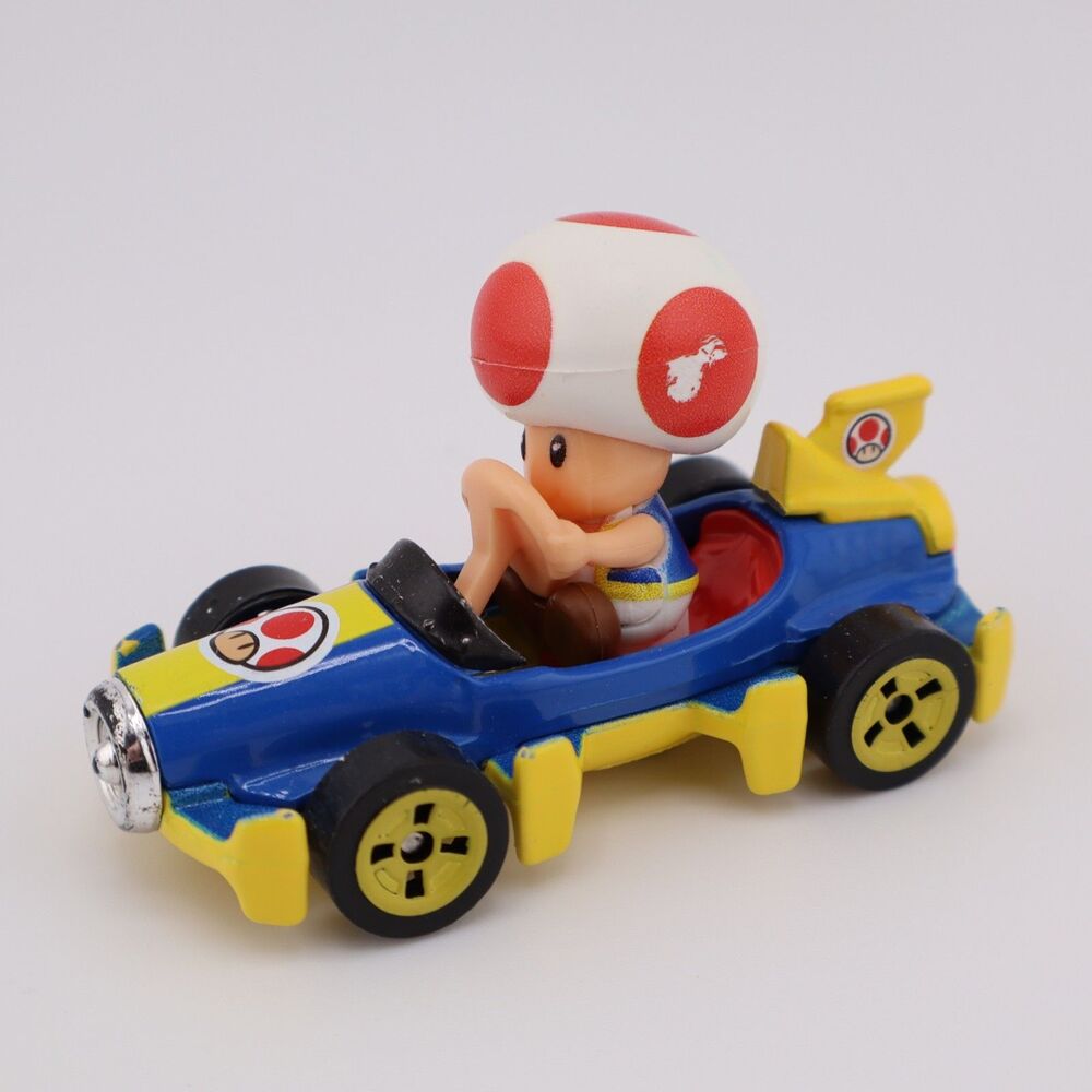 Nintendo Mario Kart Toad Hot Wheels Diecast Kart Loose Mattel 2018 GBG27 Car